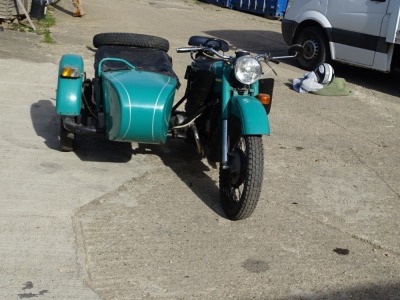 A 1976 URAL Tricycle Sidecar, registration PA0 737P, petrol, 649cc, green, first registered 01/01/1976, first registered in UK 18/02/2021, dry stored, MOT exempt, Tax Free, V5 present (historic vehicle). - 13