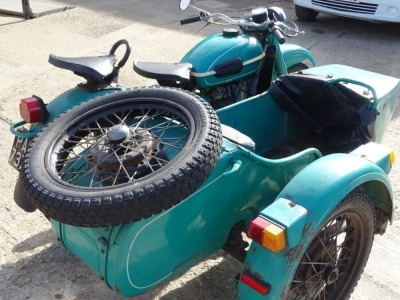 A 1976 URAL Tricycle Sidecar, registration PA0 737P, petrol, 649cc, green, first registered 01/01/1976, first registered in UK 18/02/2021, dry stored, MOT exempt, Tax Free, V5 present (historic vehicle). - 16