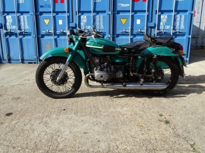 A 1976 URAL Tricycle Sidecar, registration PA0 737P, petrol, 649cc, green, first registered 01/01/1976, first registered in UK 18/02/2021, dry stored, MOT exempt, Tax Free, V5 present (historic vehicle). - 21