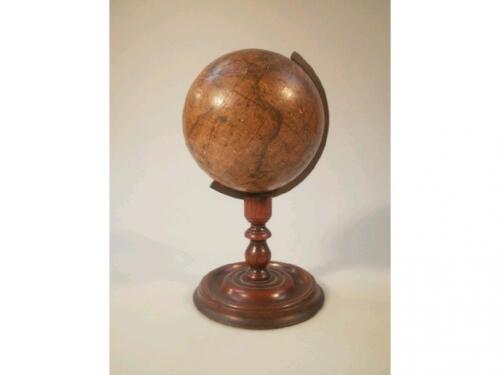 A late 19thC Japanese terrestrial table globe