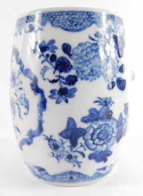 Chinese 18thC and later pottery and porcelain, including blue and white vases and covers, tankards, green glaze parrot jug, rice spoons, etc. (a quantity, AF) - 11