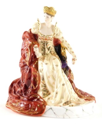 A Coalport Limited Edition figure, Empress Josephine of France, number 219 of 250, printed mark beneath with certificate, 23cm high.