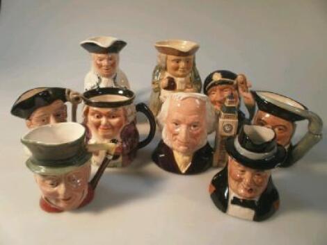 D6656A Royal Doulton character jug of The Piper; others of Old Salt D6554