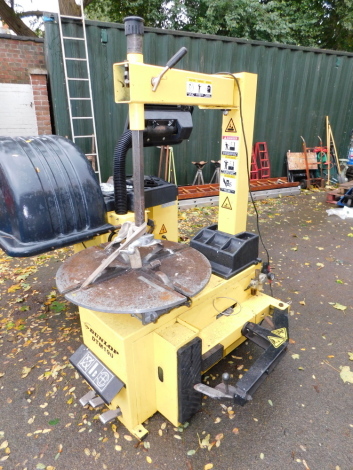 A Dunlop tyre changing machine.