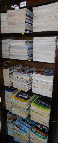 A large quantity of Auto Sports magazines. (5 shelves)