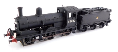 A kit built OO gauge Class J21 locomotive, ex LNER,  BR black, early emblem, 0-6-0, 65042.