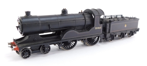 A kit built OO gauge Drummond Class D15 locomotive, BR black livery, early crest, 4-4-0, 30465.