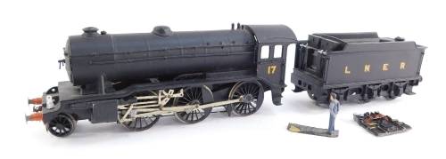 A kit built OO gauge Gresley Class K3 locomotive, LNER black livery, 2-6-0.