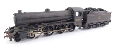 A kit built OO gauge Class B16 locomotive, BR lined black livery, early crest, 4-6-0, 61476.