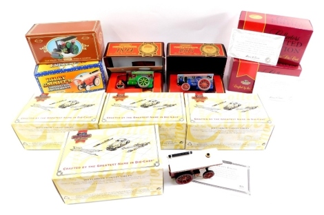 Matchbox die cast, to include Models of Yesteryear 1905, Y19 Fowler Showman's engine 'Norah', Fred Dibnah's 'Betsy', etc. (10)