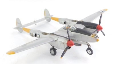 A Franklin Mint Collection Armour die cast metal plane, P38 Lightning, scale 1:48.
