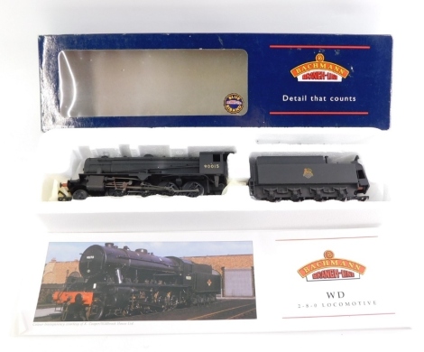 A Bachmann OO gauge W/D Austerity Class locomotive, BR black, early emblem, 2-8-0, 32-257.