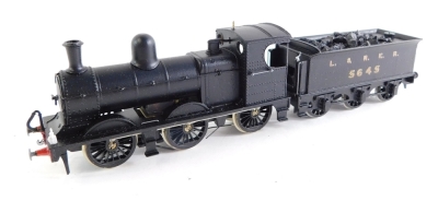 A kit built OO gauge Parker and Pollitt Class J-10 locomotive, LNER black livery, 0-6-0, 5645.