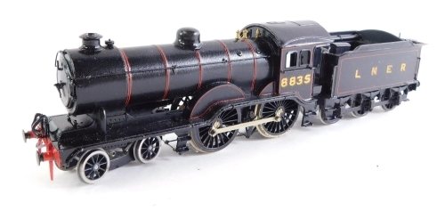 A kit built OO gauge Holden Class D15 locomotive, LNER lined black livery, 4-4-0, 8835.