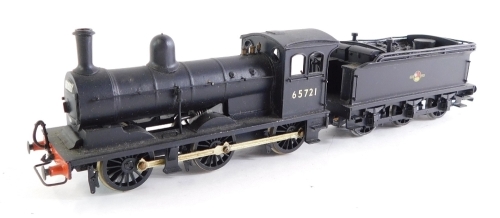 A kit built OO gauge Worsdell Class J25 locomotive, BR black livery, early emblem, 0-6-0