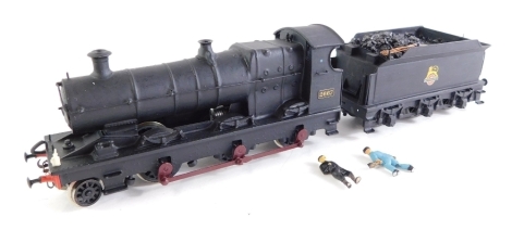 A kit built OO gauge locomotive, black livery, early emblem, 2667, boxed.