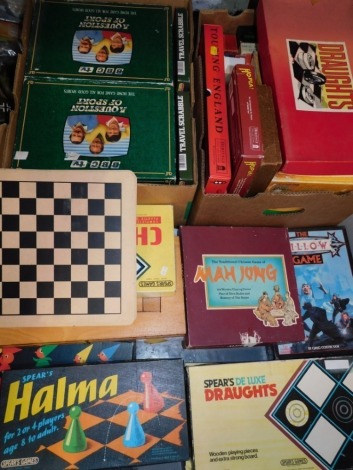 Various toys and games, Deluxe Draughts, Hoopla, Copit, and others. (2 boxes)