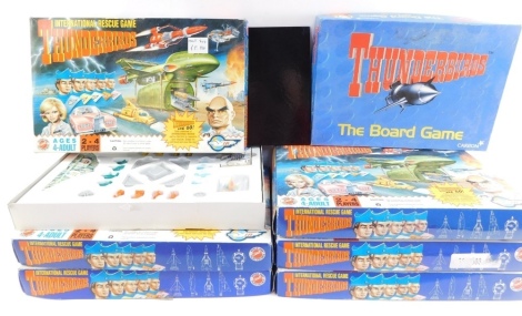 Thunderbirds board game, six International Rescue game for the Thunderbirds, and a Carlton Thunderbirds the board game. (7)