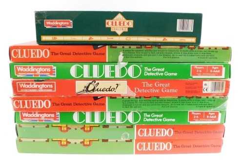 Various Cluedo board games, various editions. (8)