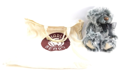 A Charlie Bear Tess CB114791, with cream carry bag.