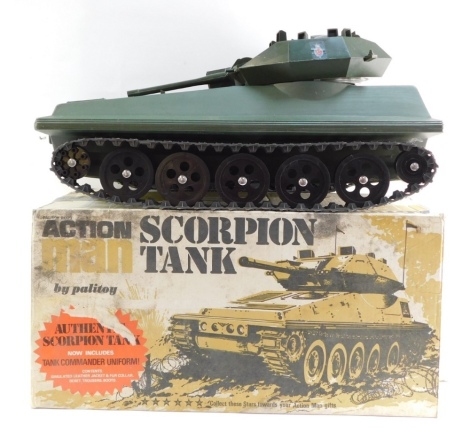 A Palitoy Action Man Scorpion tank, boxed.