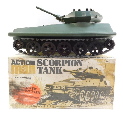 A Palitoy Action Man Scorpion tank, boxed.