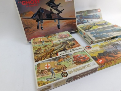Boxed Airfix models, two RAF Recovery Set 00 scale, RAF re-fuelling set, tank transporters, two RAF Emergency Set, an Opel Blitz Plus pack PAK40, and an Academy Mini Craft model of the Ghost of Baghdad, all 00 scale. (8) - 3