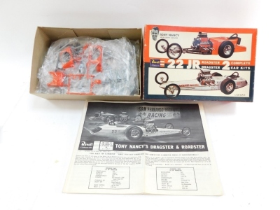 A Revell Plymouth Super Stock Roadster car kit, number 22JR, boxed. - 3