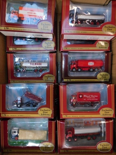 A group of Exclusive First Editions die cast models, scale 1:76, to include mainly pick up trucks and commercials, Sutton van tankers, etc., all boxed. (14)