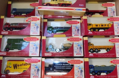 Lledo Track Side Collectables, part of the Bygone Days of Road Transport Collection, limited edition, to include Weetabix, Leicester, Coventry, drop side, Wimpy, Pickfords, Pointer Machinery, Russell, etc., all boxed. (a quantity)