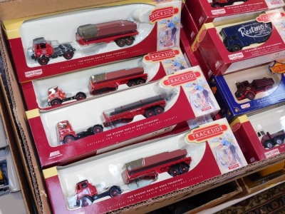 A group of Lledo limited edition Track Side Bygone Days of Road Transport models, to include Wynns, three London Brick Company, Steel Load BRS, Blue Circle Cement, all boxed, together with a small group of Showman's Gladiator truck, Scammell six wheeler W - 2