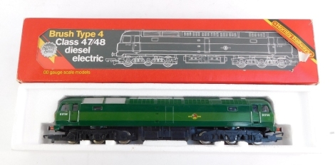 A Hornby OO gauge Class 47 Co-Co locomotive, D1738, BR green livery, late emblem, R060.