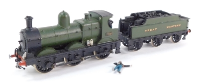 A kit built 00 gauge Dean Class locomotive, GWR green livery, 0-6-0, 2361.