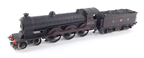 A kit built 00 gauge McIntosh Class 903 Super Locomotive, LMS lined black livery, 4-6-0, 14752.