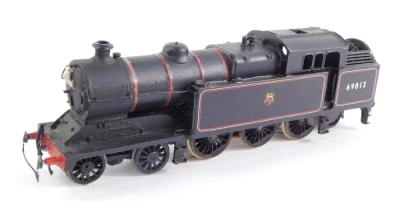 A kit built 00 gauge Robinson Class A5 locomotive, BR lined black livery, early emblem, 4-6-2T, 69812.
