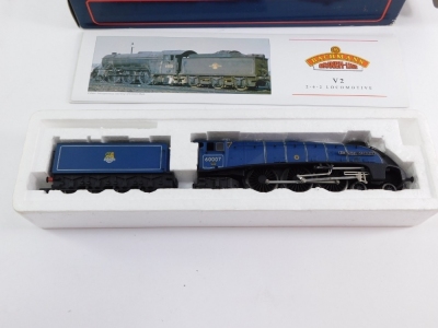 A Bachmann 00 gauge Gresley Class A4 locomotive 'Sir Nigel Gresley', 60009, BR garter blue lined livery, early emblem, 4-6-2, 31-954. - 2