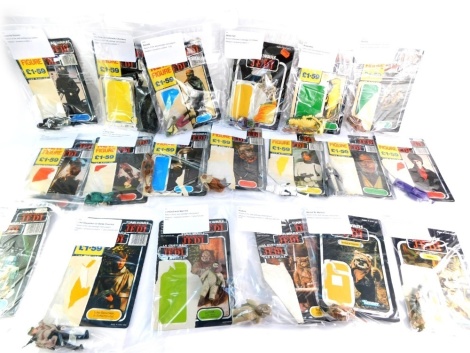 Star Wars Return of The Jedi figures by Palitoy, including Boba Fett, R2-D2, EV-9D9, Lumat (Ewok Warnor), etc. (contents of one box)