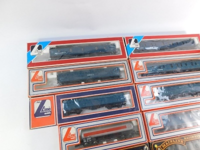 Lima and Mainline OO gauge rolling stock, including BR blue parcel vans, Express parcels coach, etc. (11) - 2