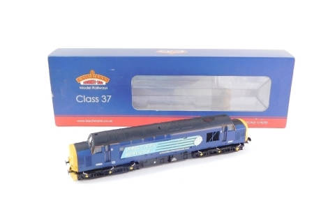 A Bachmann class 37 diesel locomotive, 37604, Direct Rail Services, in incorrect box.