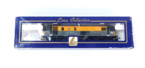 A Lima OO gauge Class 73 electro-diesel locomotive 'The Bluebell Railway', 73133, BR blue and yellow livery.