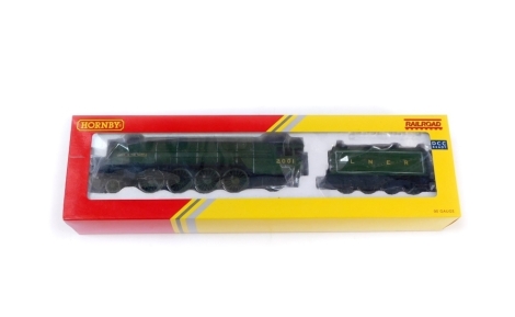 A Hornby OO gauge Class P2 locomotive 'Cock o the North', 2001, LNER lined green livery, 2-8-2, R3171.