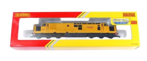 A Hornby OO gauge Class 37 diesel locomotive, 97301, Network Rail, with TTS sound (decoder pitted), R3289TTS.