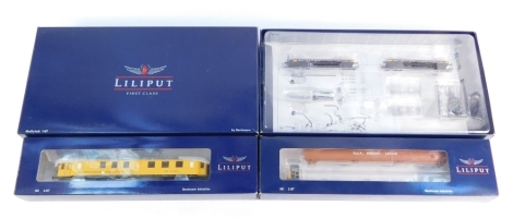 Lilliput HO gauge coaches and rolling stock, including L328711 Messgeratewagen-Signal Technik der DB epoche IV, etc. (3)