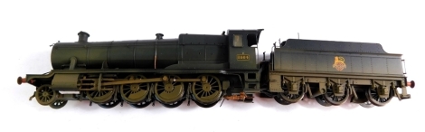 A Hornby OO gauge Class 38XX locomotive, 3864, BR black livery, weathered, 2-8-0, R3006.