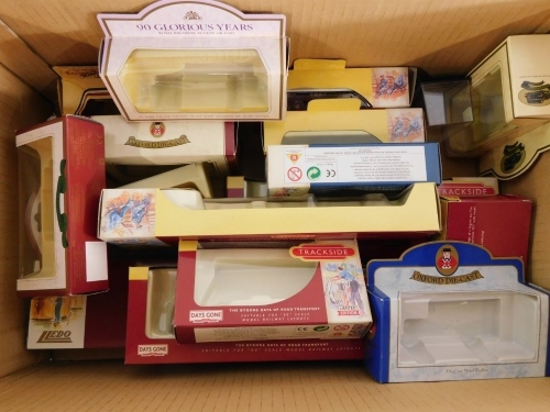 Various die cast car and van boxes, including Lledo and Days Gone By (1 box)