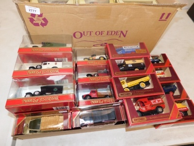 Matchbox Models of Yesteryear., and Lledo Days Gone models of vans and cars. (a quantity) - 3