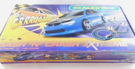 A Scalextric Bash & Crash Extreme Set, boxed.