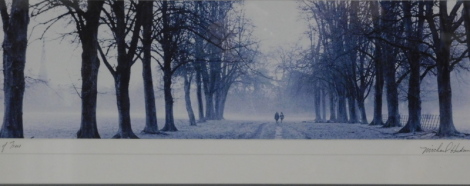 •After Hudson. Avenue of trees, print, 12cm x 39cm.