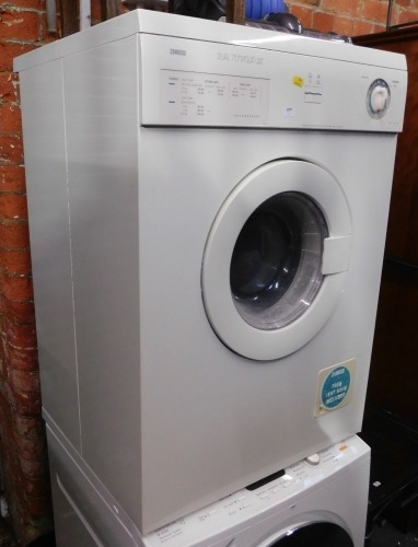 A Zanussi dual temperature tumble dryer, model TD520.