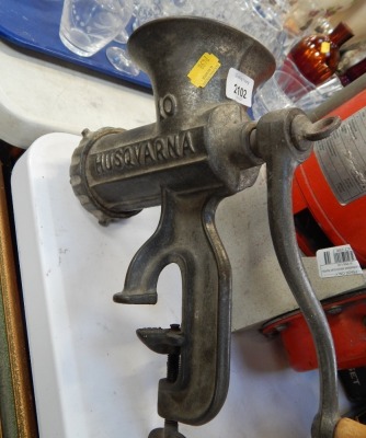 A Husqvarna table top mincer.